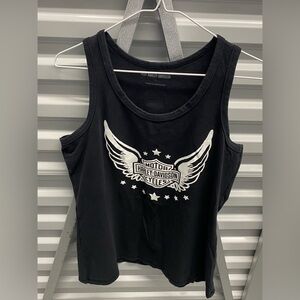 Harley-Davidson® Women's Wounded Warrior Project Tank Top - Black LARGE